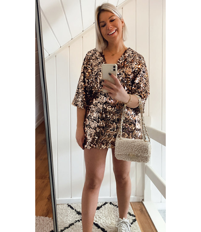 Mini glitter dress/playsuit