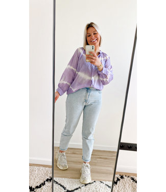 Tie dye top lilac