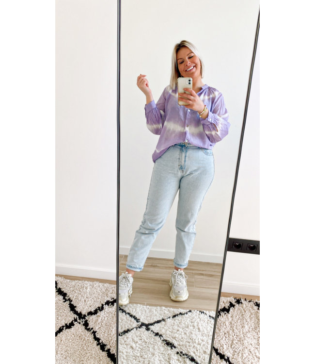 Tie dye top lilac