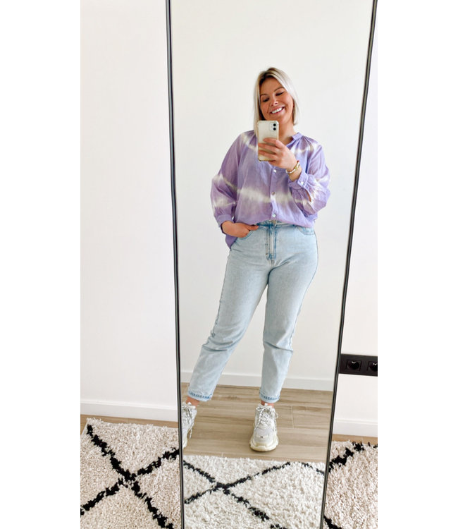 Tie dye top lilac
