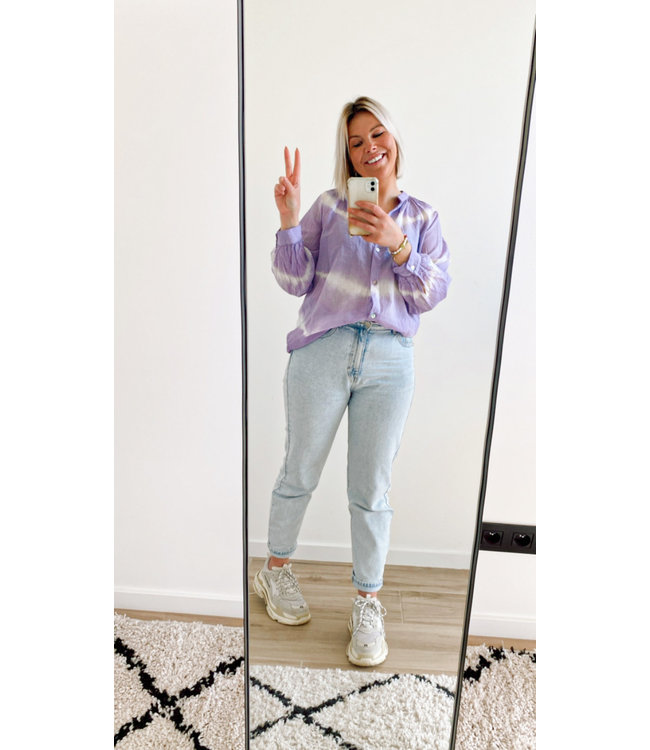 Tie dye top lilac
