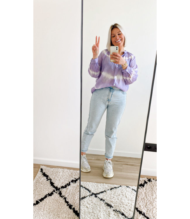 Tie dye top lilac