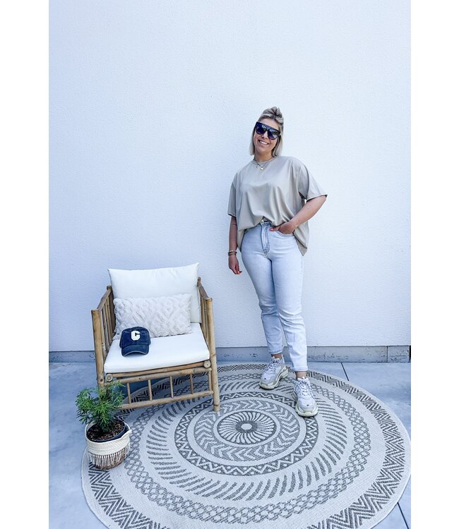 Oversized t-shirt beige