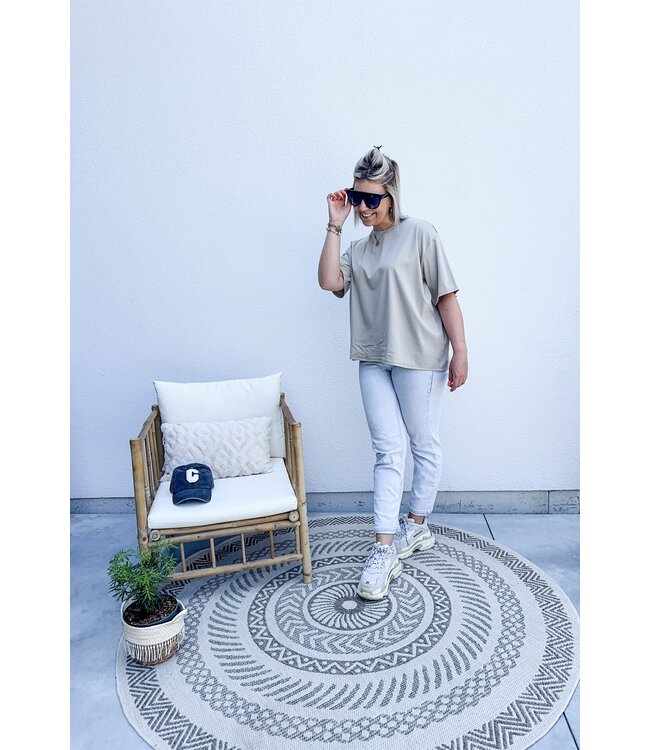 Oversized t-shirt beige