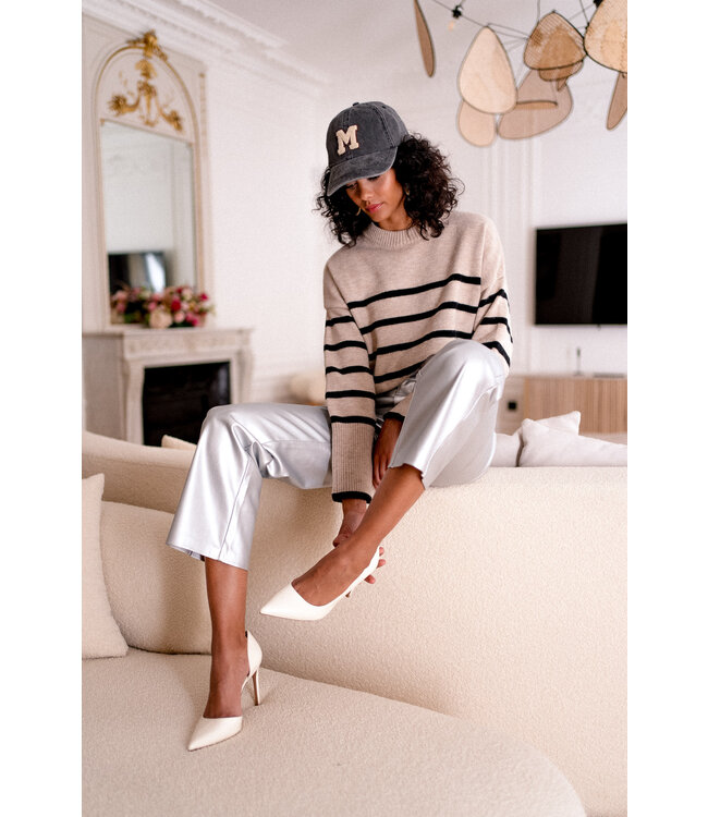 Straigt silver pants