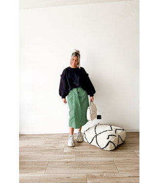 Checked skirt green