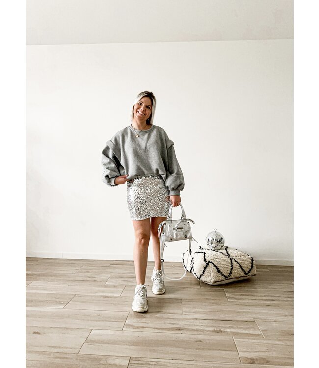 Cute skirt silver