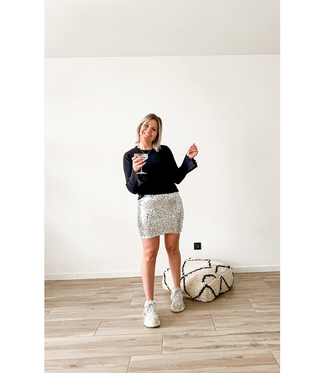 Cute longsleeve top black