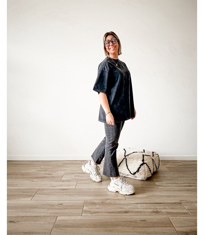 Washed t-shirt black