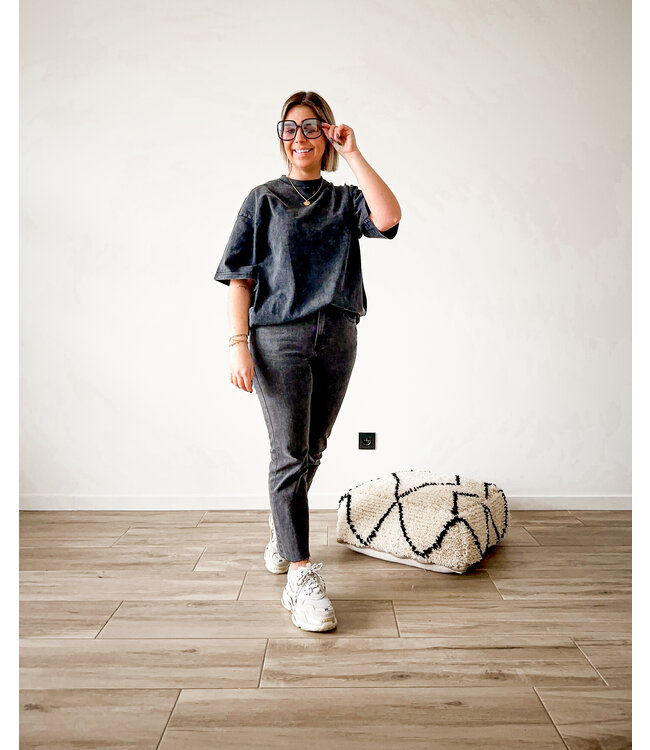 Washed t-shirt black