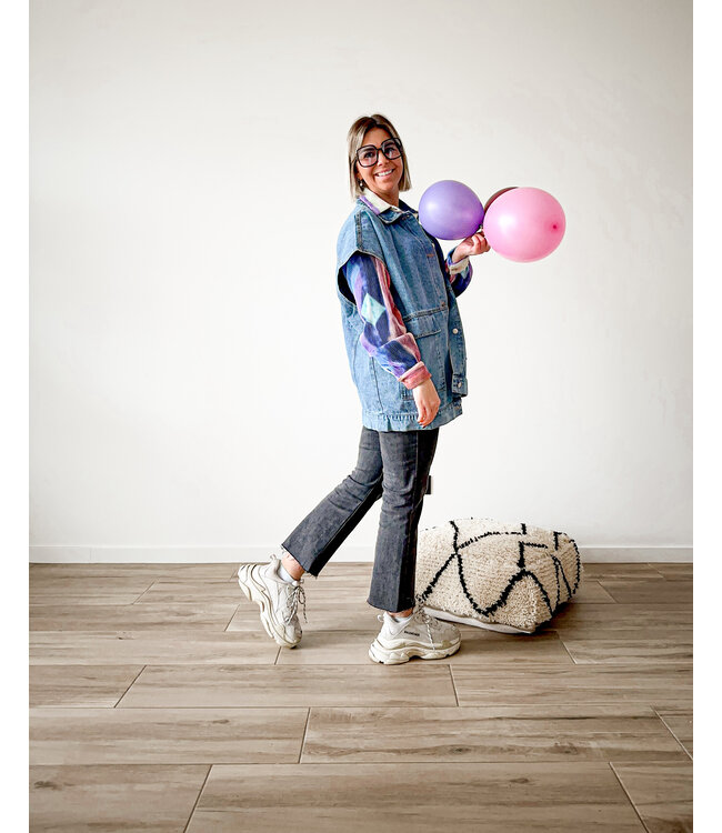 Cropped flared pants black