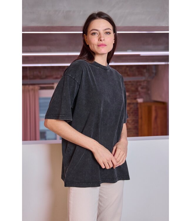 Washed t-shirt black