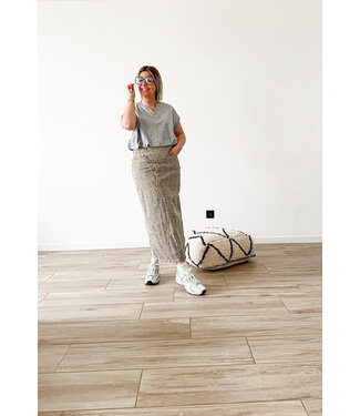 Cropped t-shirt grey