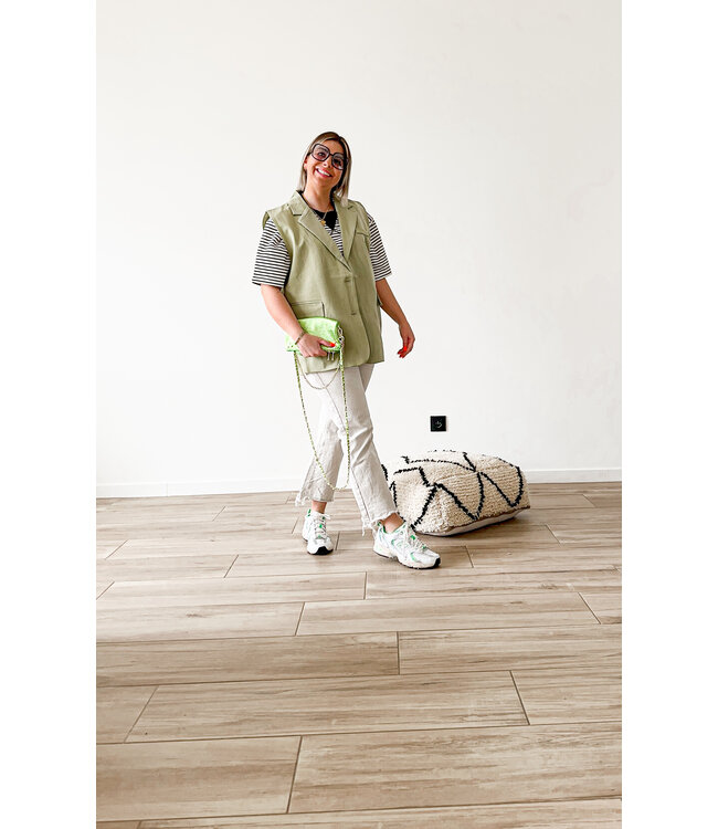 Striped t-shirt black