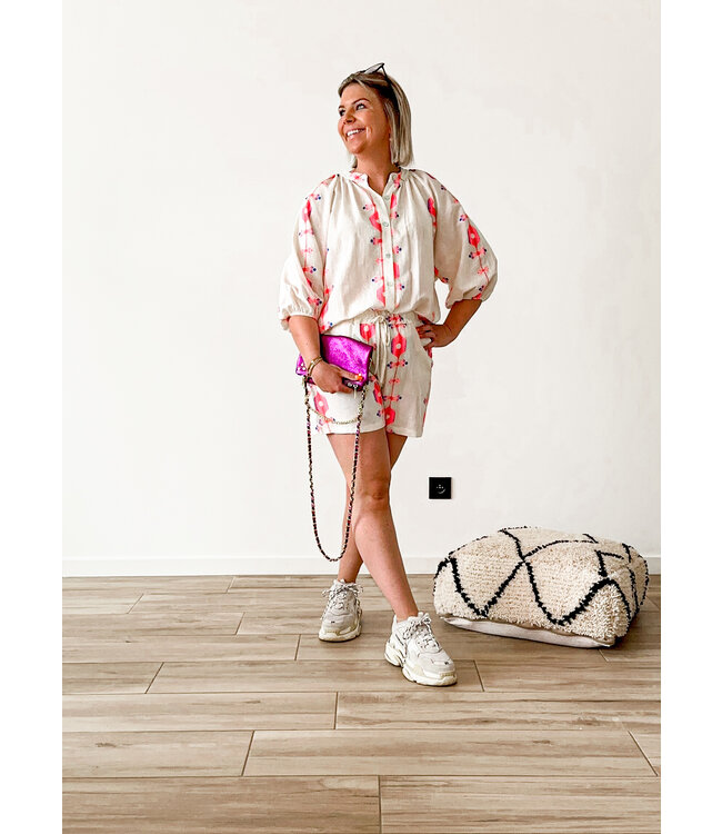 Printed summer blouse