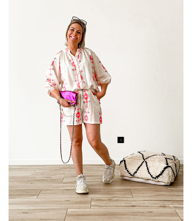 Printed summer blouse