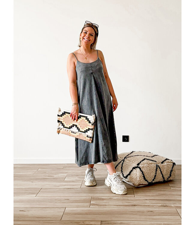 Washed dress thin straps