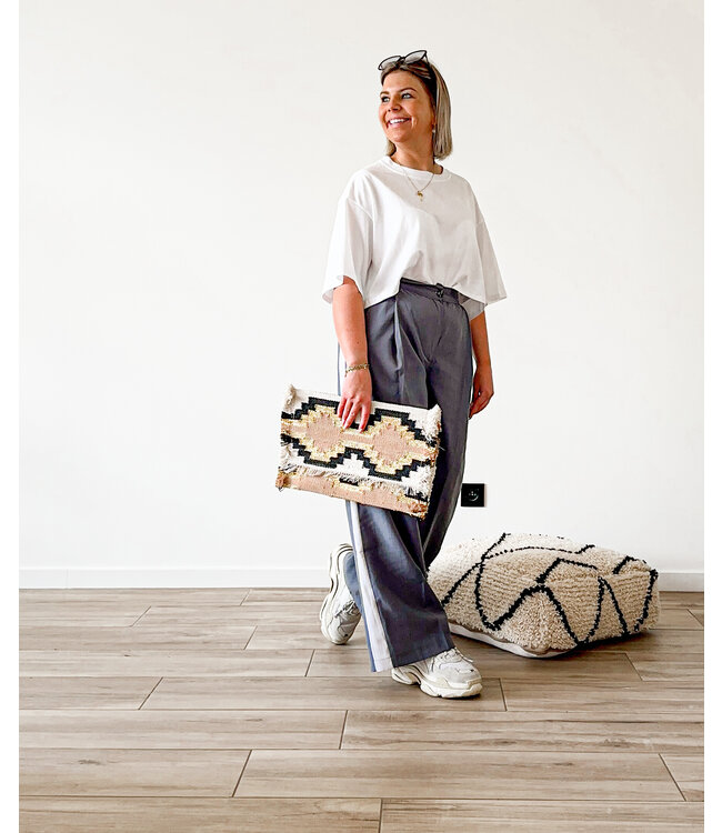 Classy pants grey/white