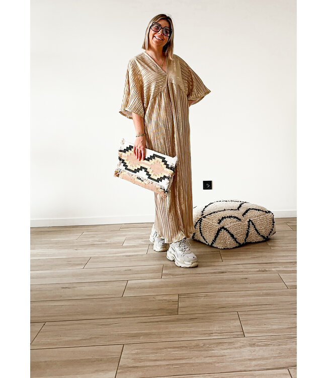 Maxi gold dress