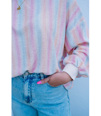 Terry sweater pastel colors