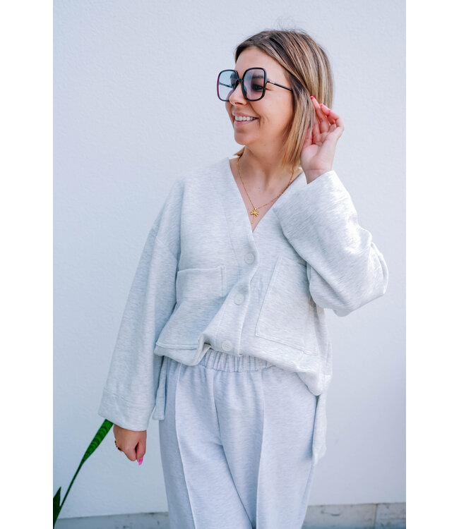 Softest cardigan grey