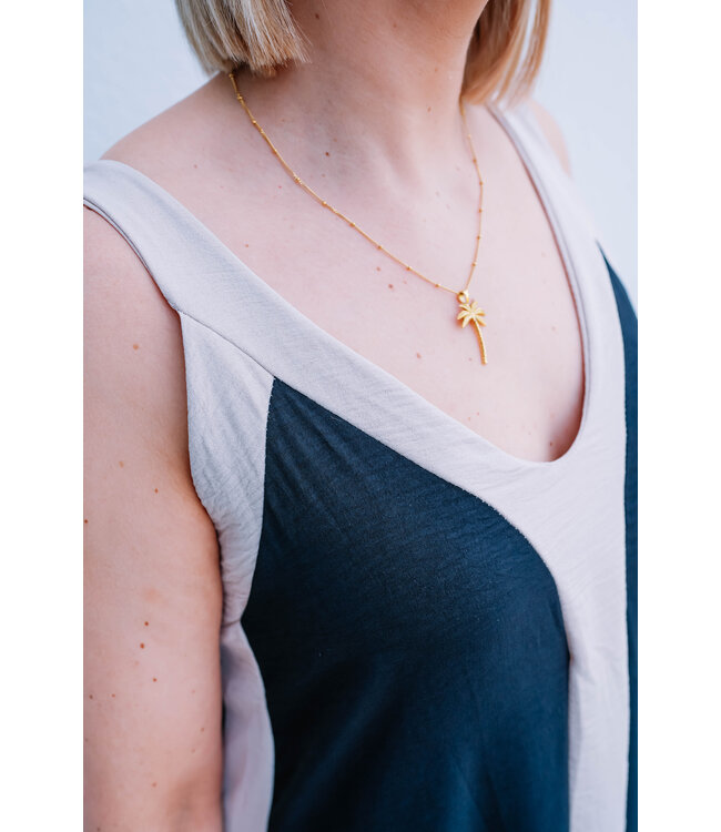 Maxi dress black/beige