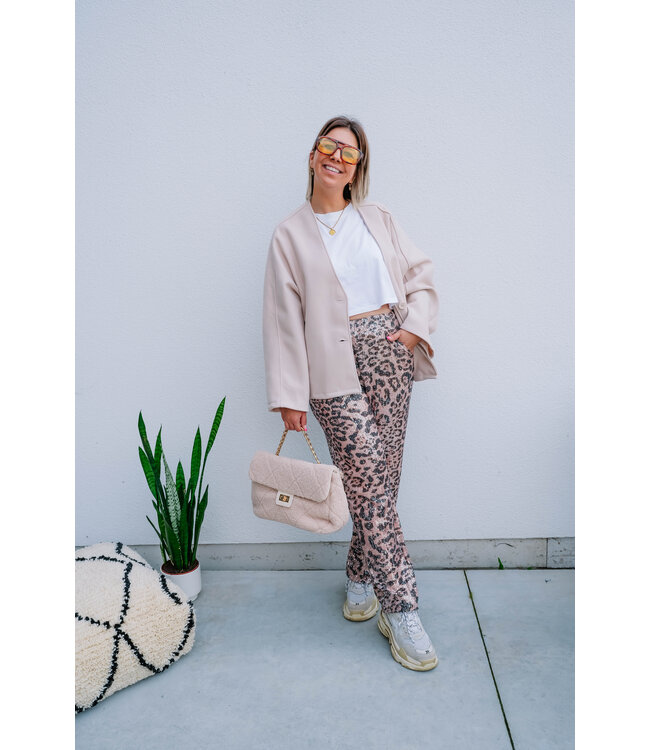 Glitter leo pants