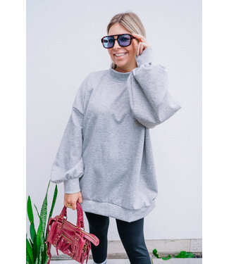 Joy de vivre Antwerp the label Joy sweater grey