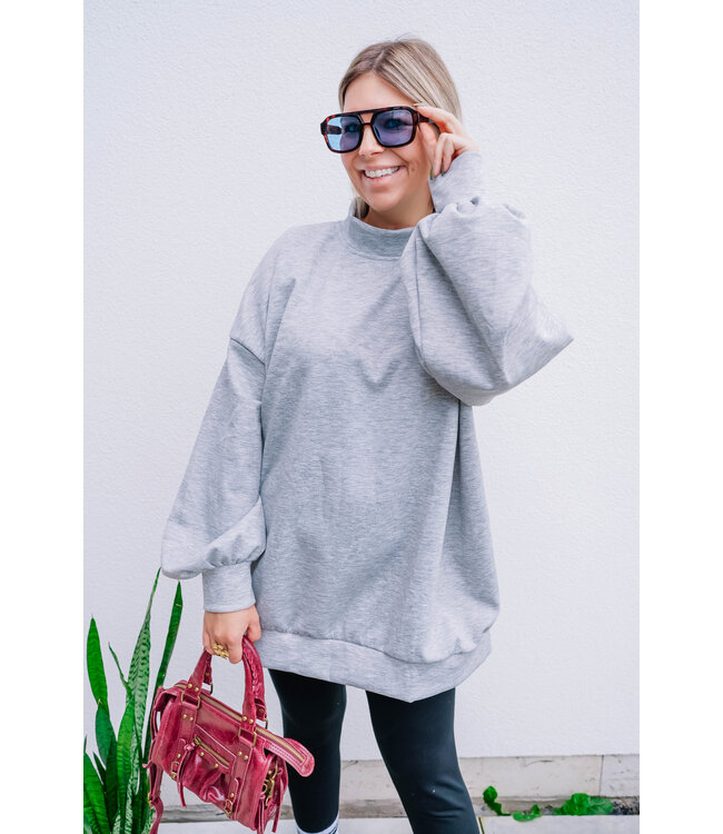 Joy de vivre Antwerp the label Joy sweater grey