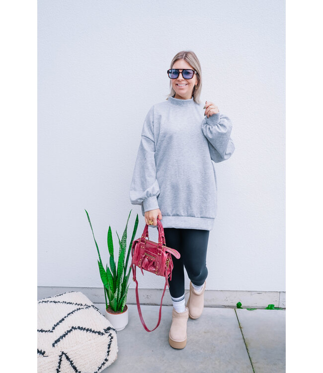 Joy de vivre Antwerp the label Joy sweater grey