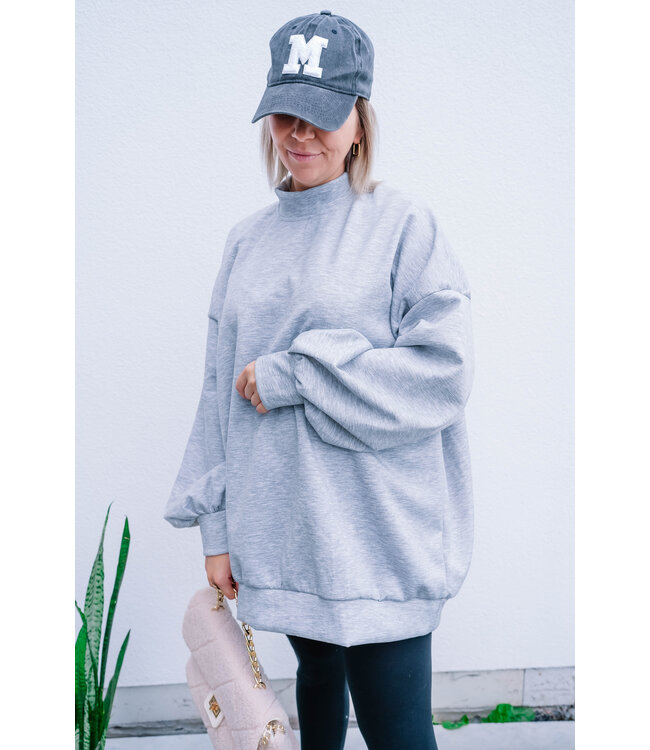 Joy de vivre Antwerp the label Joy sweater grey