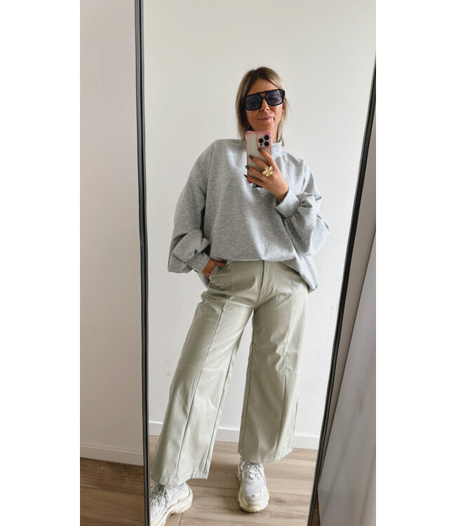 Joy de vivre Antwerp the label Joy sweater grey