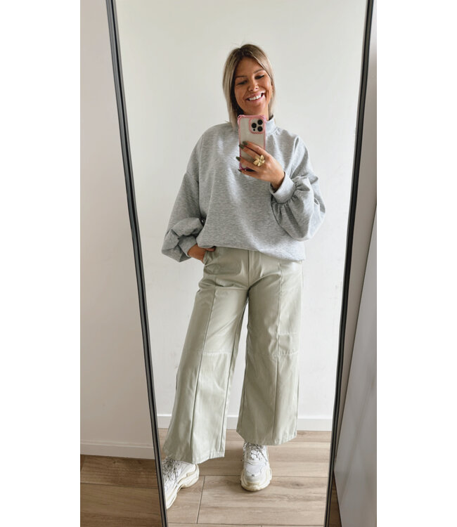 Joy de vivre Antwerp the label Joy sweater grey