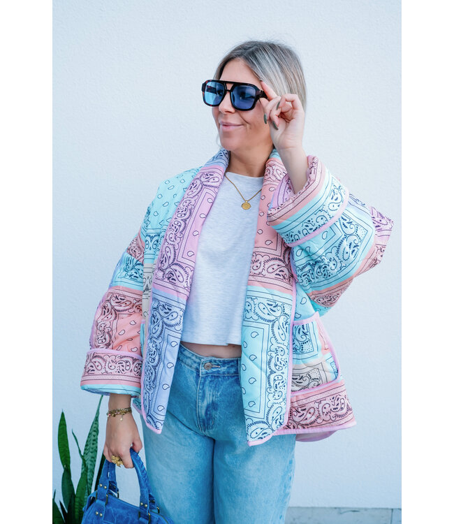 Padded rainbow jacket