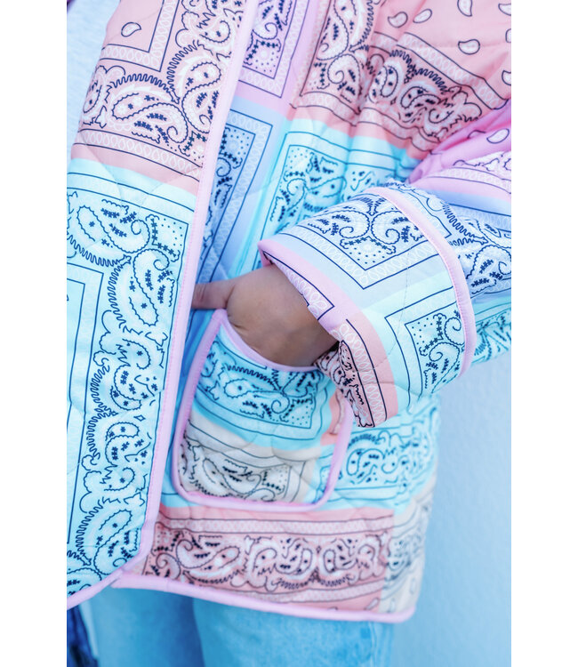 Padded rainbow jacket