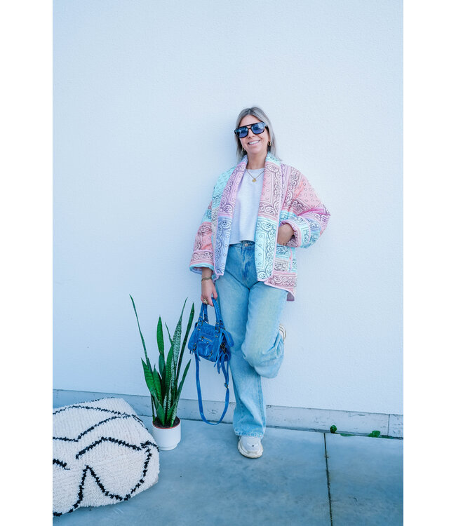 Padded rainbow jacket