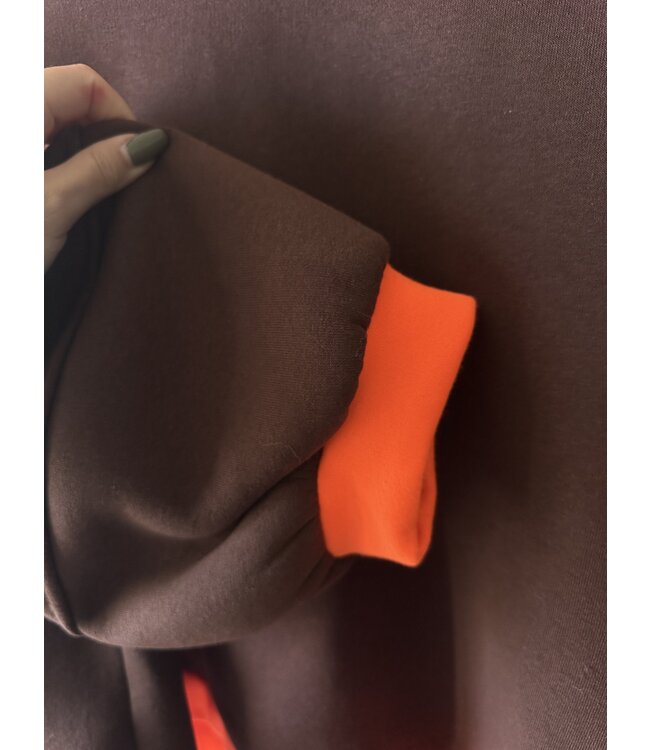 Sweater brown/orange