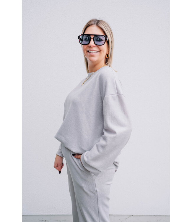 Glitter set grey/silver