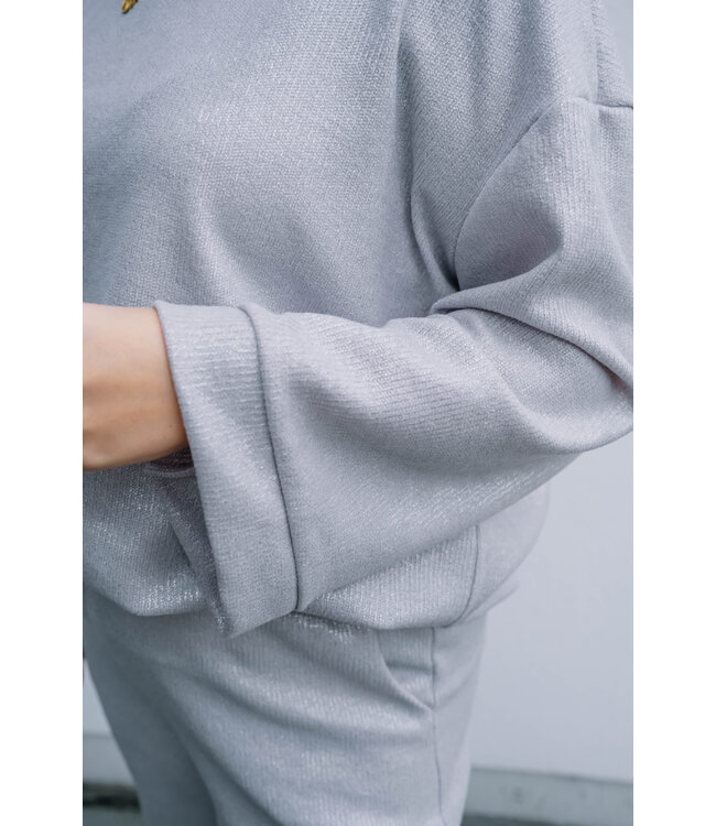 Glitter set grey/silver