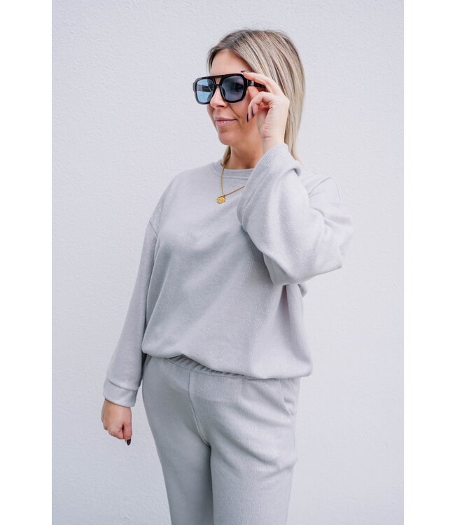 Glitter set grey/silver