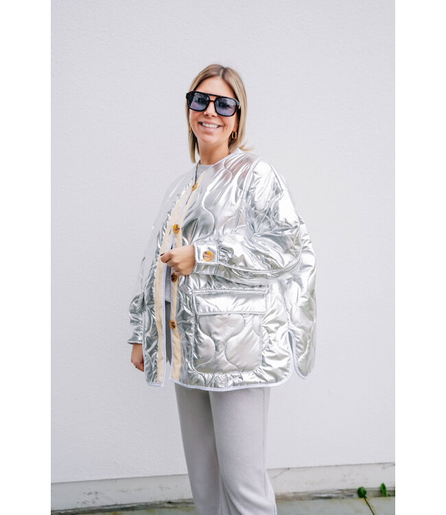 Glitter set grey/silver