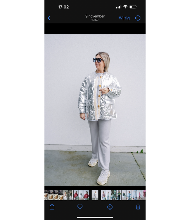 Glitter set grey/silver