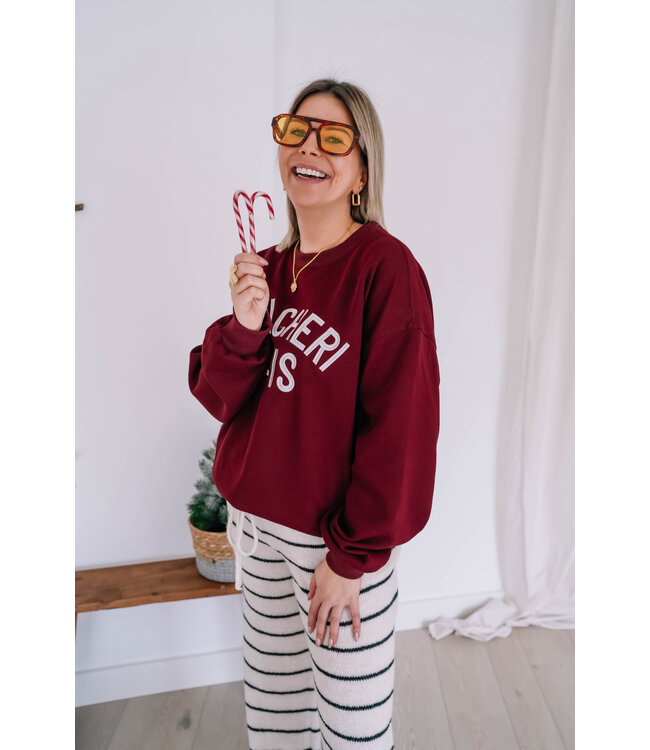 Mon cheri sweater bordeaux