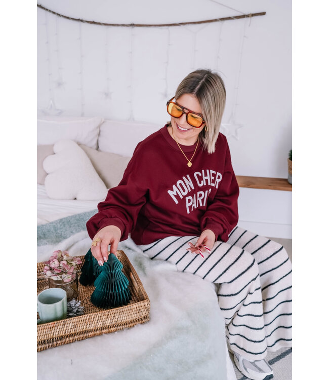 Mon cheri sweater bordeaux