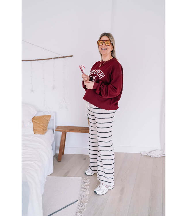 Mon cheri sweater bordeaux