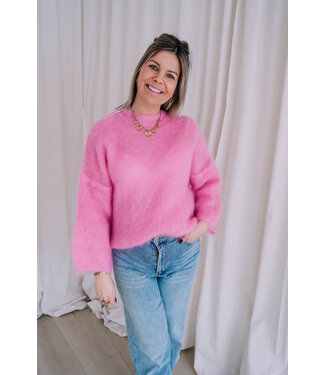 Mohair pull pink