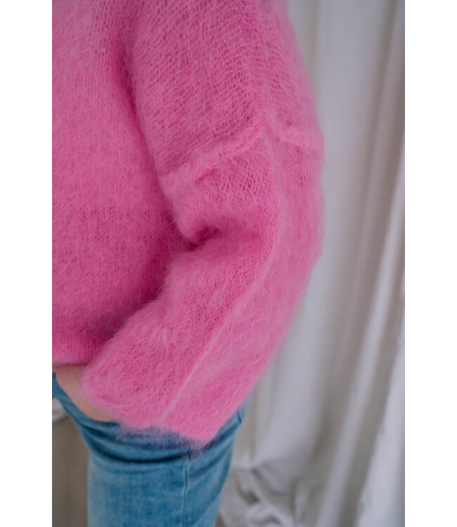 Mohair pull pink