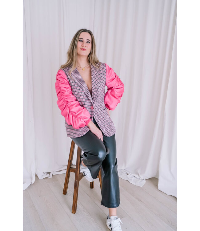 Baggy leatherlook pants