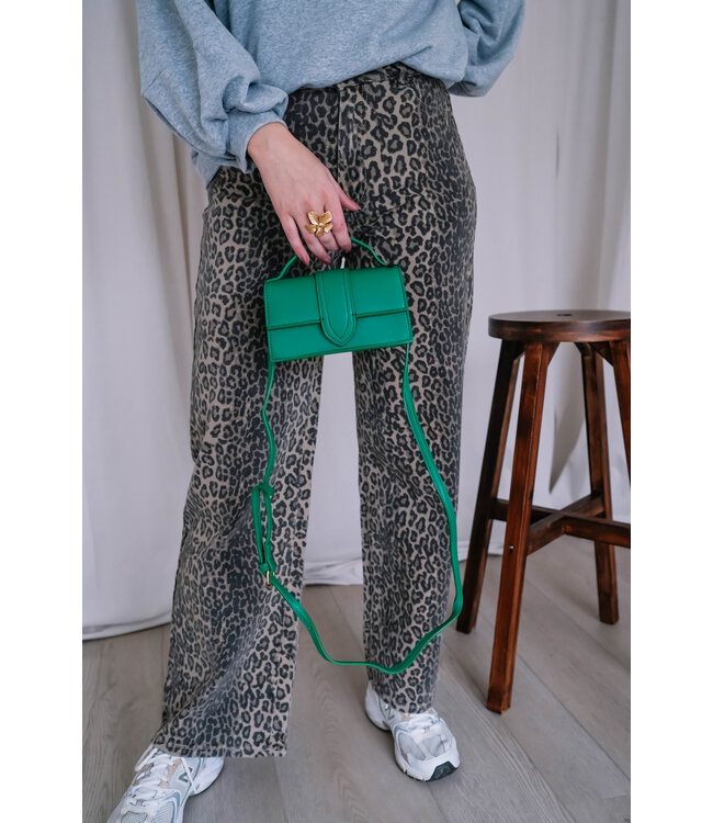 Mini portemonnee bag green