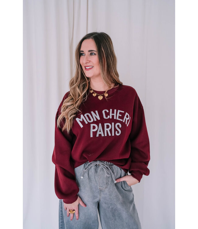 Mon cheri sweater bordeaux
